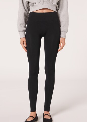 CALZEDONIA Skinny Leggings 'Ultra opaque' in Schwarz: Vorderseite