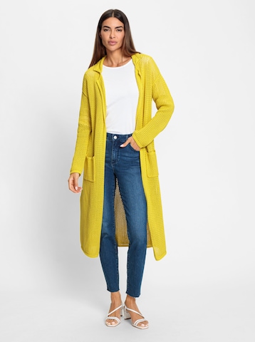 heine Knitted Coat in Green
