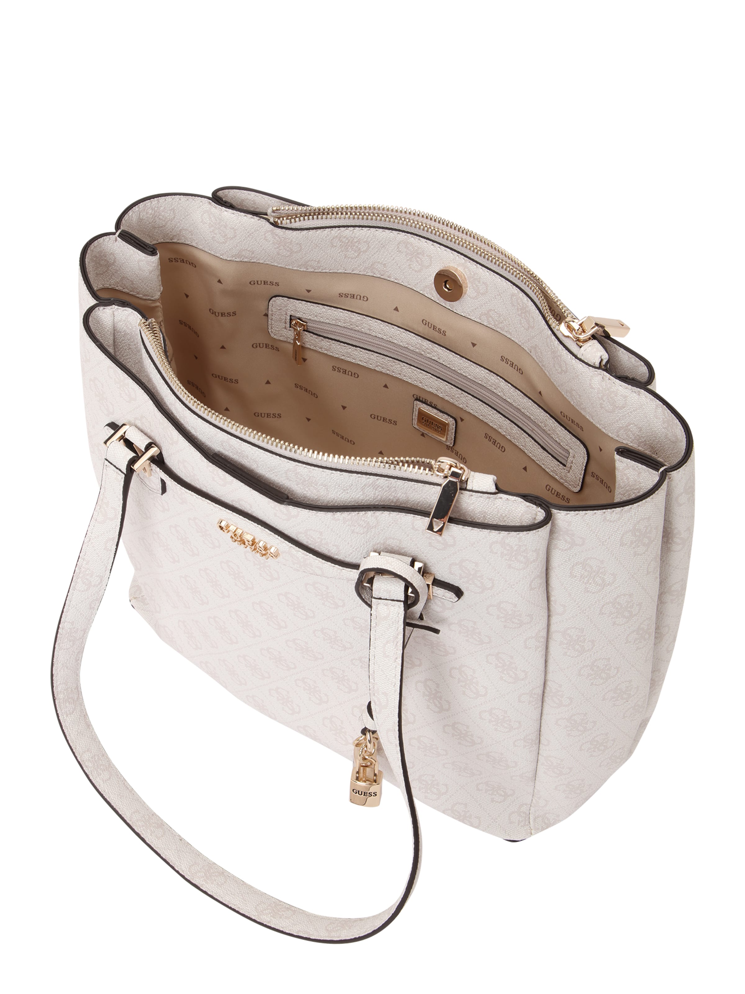 Sac bandoulière 'KATYA MULTI COMP TOTE' GUESS en blanc