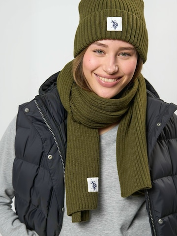 U.S. POLO ASSN. Sjaal ' UUGabi ' in Groen: voorkant