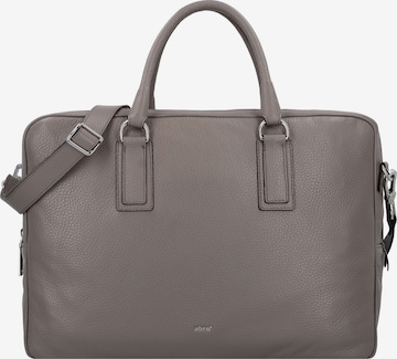 ABRO Document Bag 'Adria' in Grey: front