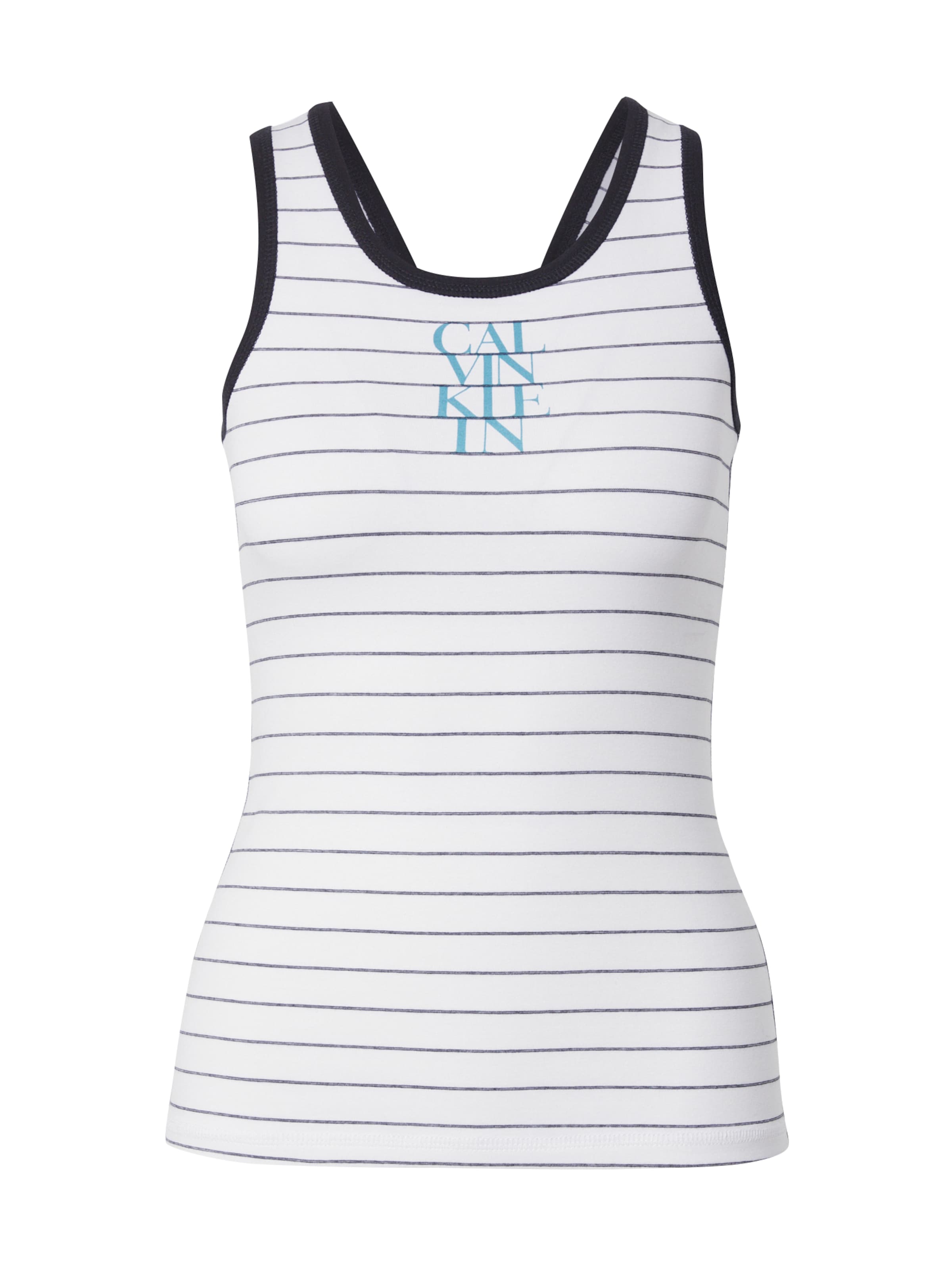 Calvin Klein Jeans - Top em branco: frente