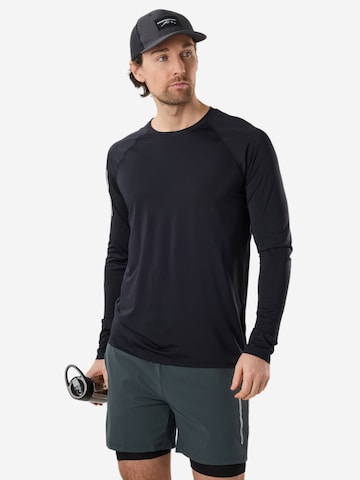 SWEDEMOUNT - Camiseta funcional 'Core' en negro: frente