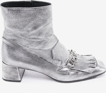 PRADA Dress Boots in 41 in Silver: front
