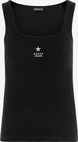GUESS JEANS Top in Schwarz: Vorderseite