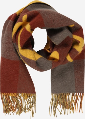 Les Deux Scarf in Brown: front
