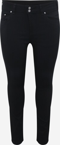 Fransa Curve Skinny Chino Pants 'Zalin' in Black: front