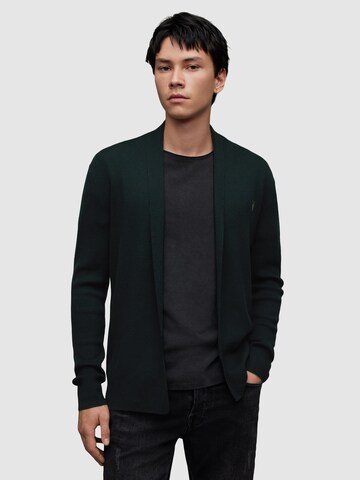 AllSaints Knit Cardigan in Green: front