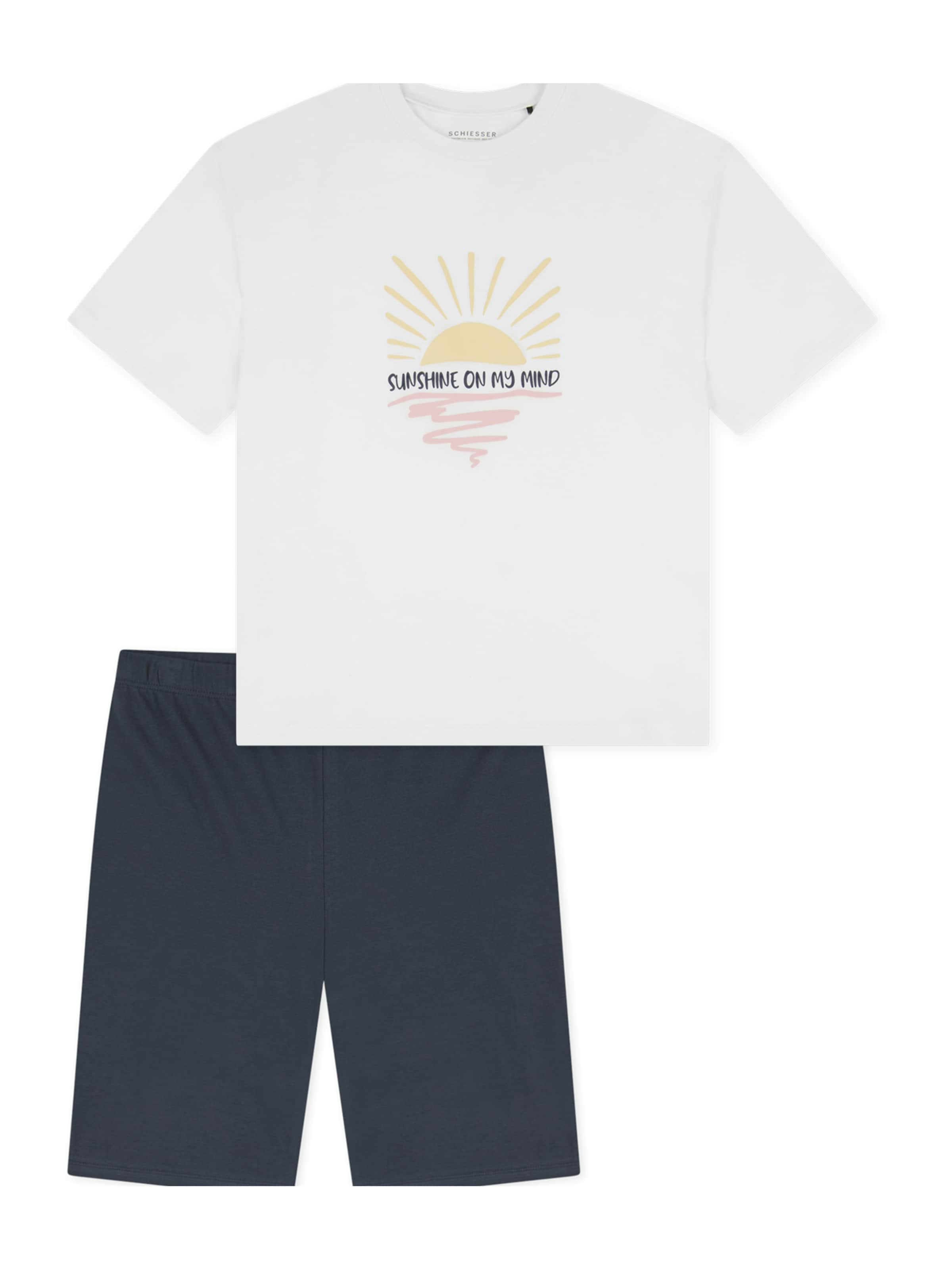 SCHIESSER Nattøj 'Teens Nightwear' i hvid: forside