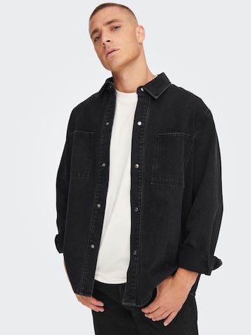 Only & Sons Between-Season Jacket 'Dago' in Black