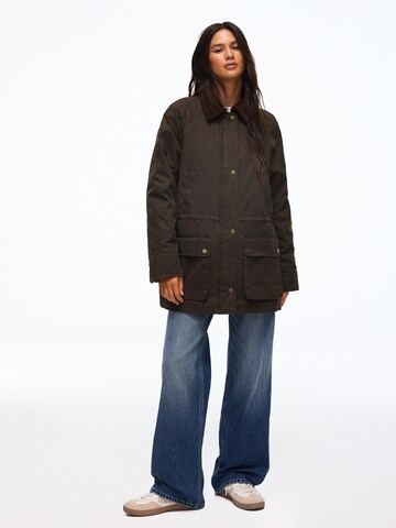 Bershka Between-season jacket in Green: front