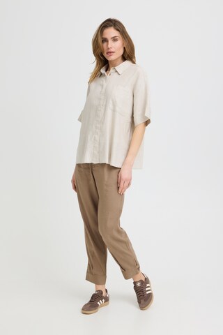 Effilé Pantalon à pince 'LUCA' Pulz en beige