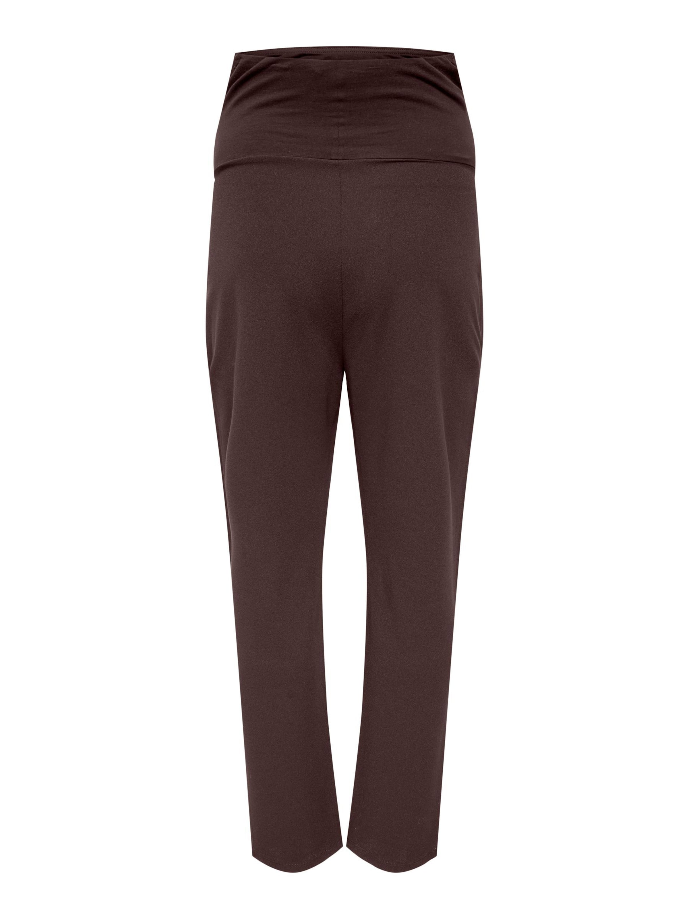 Only Maternity - Pierna ancha Pantalón 'SANIA' en marrón