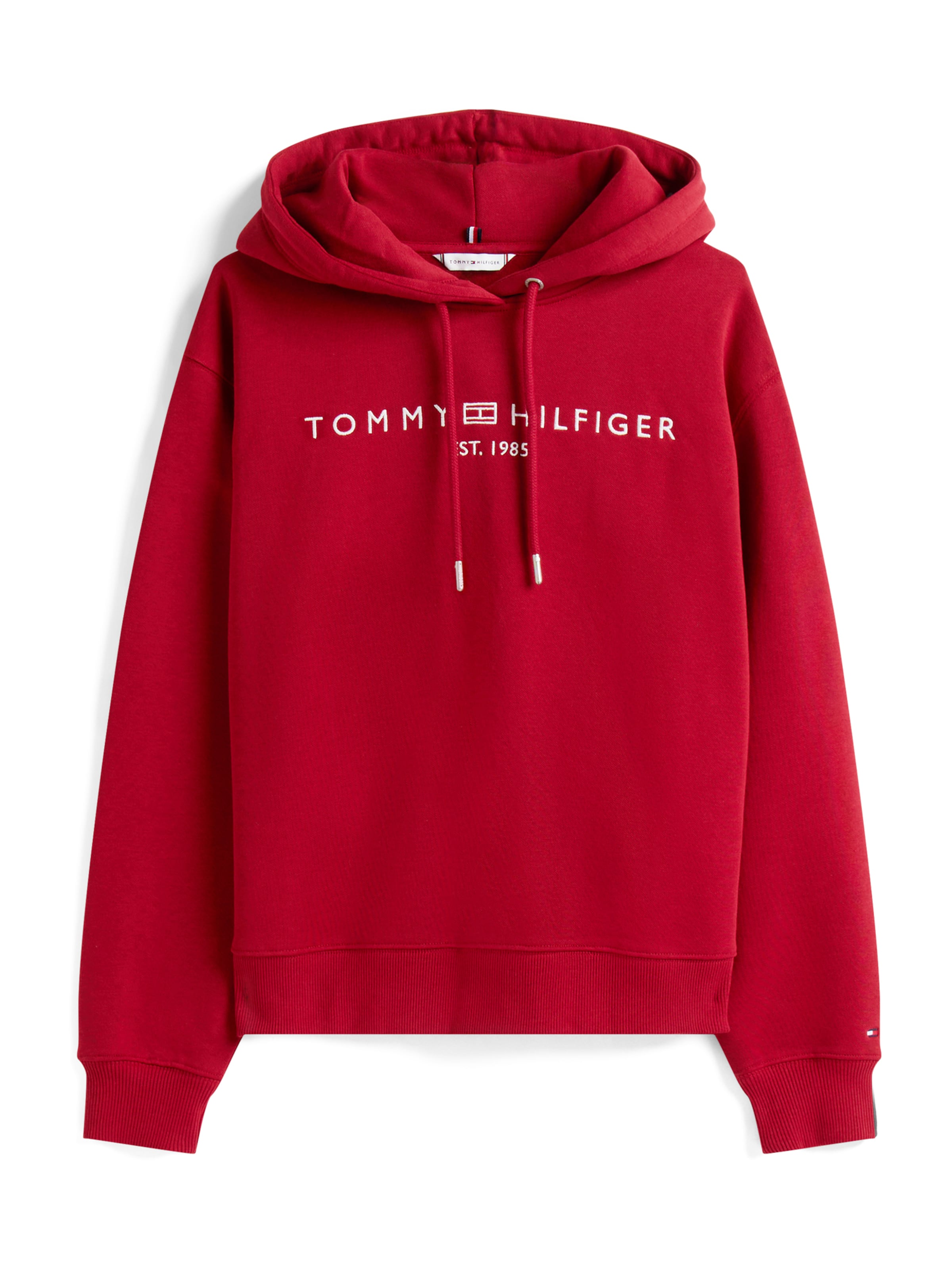 TOMMY HILFIGER Mikina – červená: přední strana