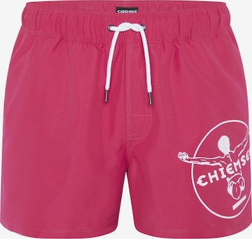 Shorts de bain CHIEMSEE en rose : devant