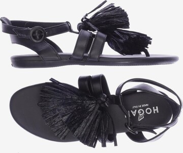 HOGAN Sandals & High-Heeled Sandals in 36 in Black: front