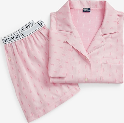 Polo Ralph Lauren Pyjama ' Short Sleeve PJ Set - Jacquard Polo Player ' en rose, Vue avec produit