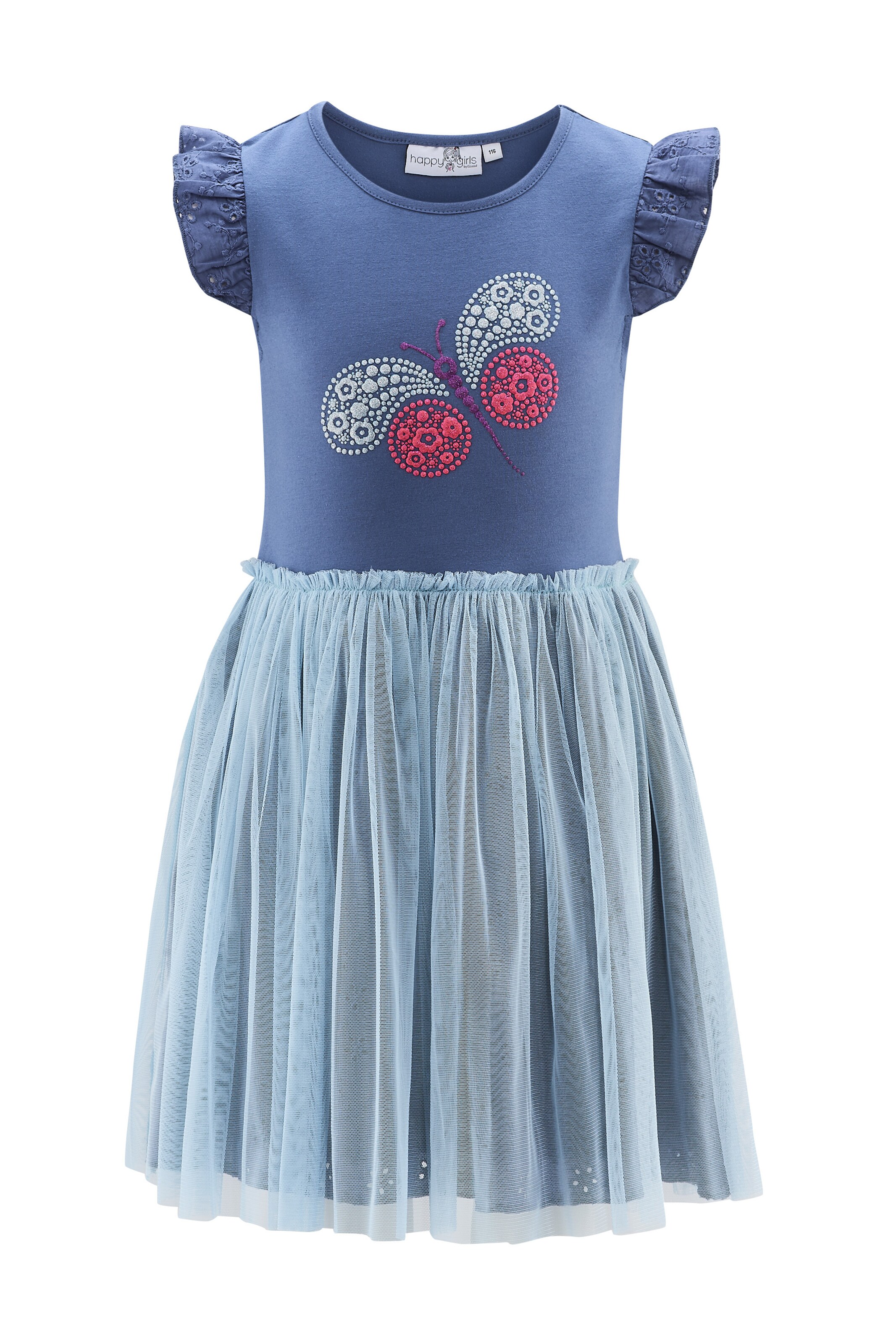 happy girls - Vestido en azul: frente