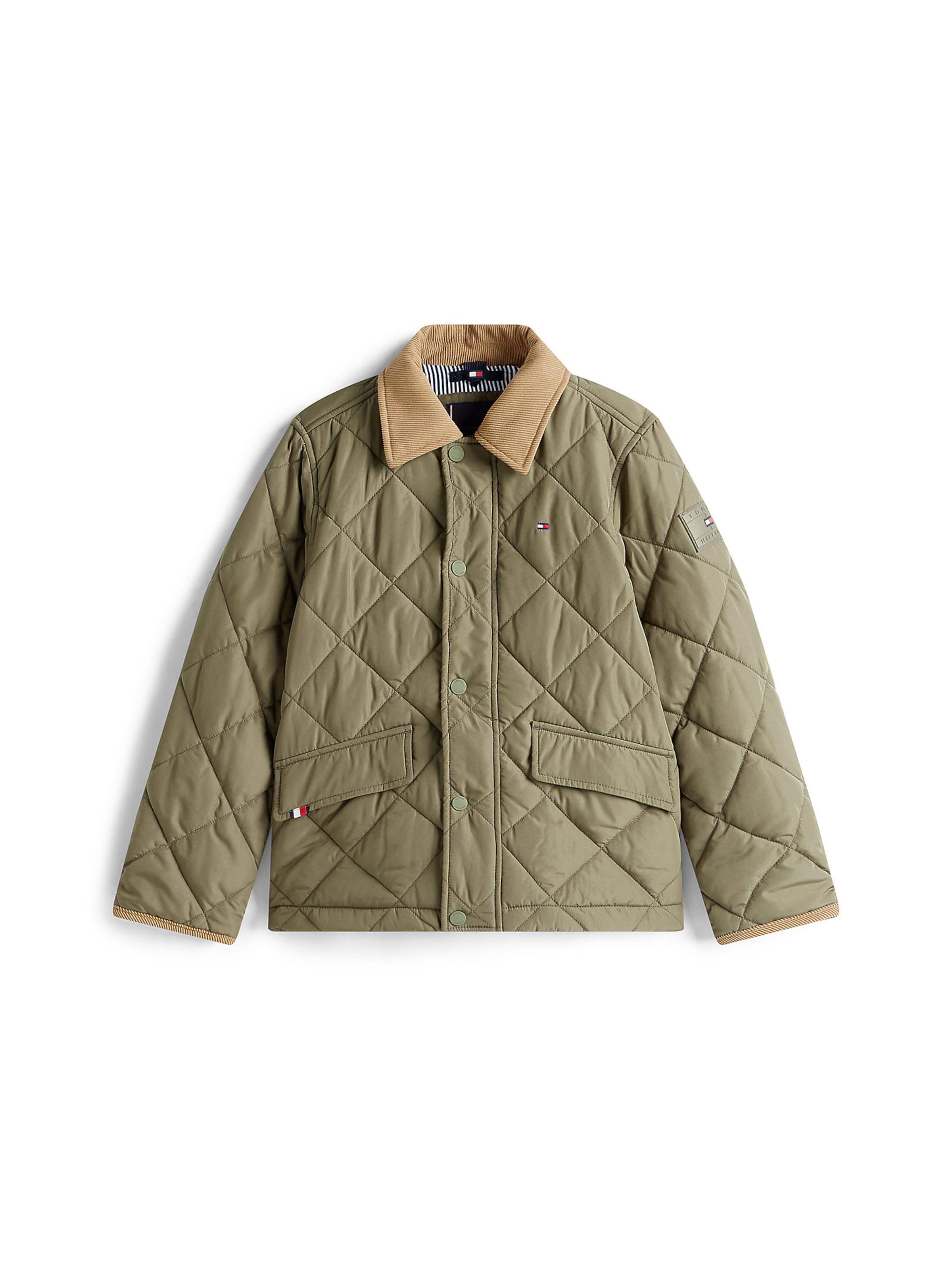 Veste mi-saison TOMMY HILFIGER en vert : devant