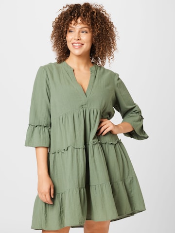 Vero Moda Curve Dress 'Giana' in Green: front