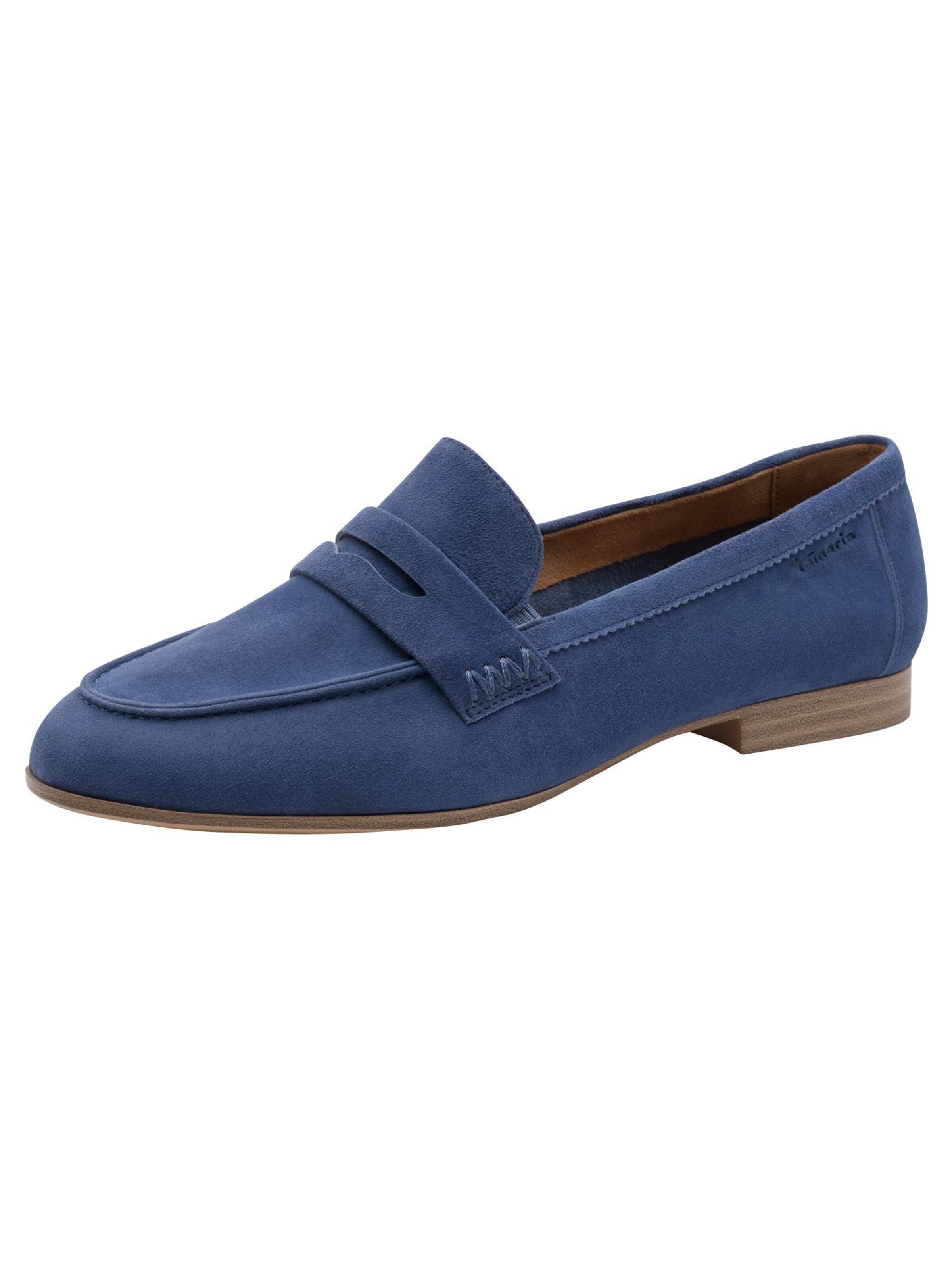 Tamaris Slipper in Blau: Vorderseite