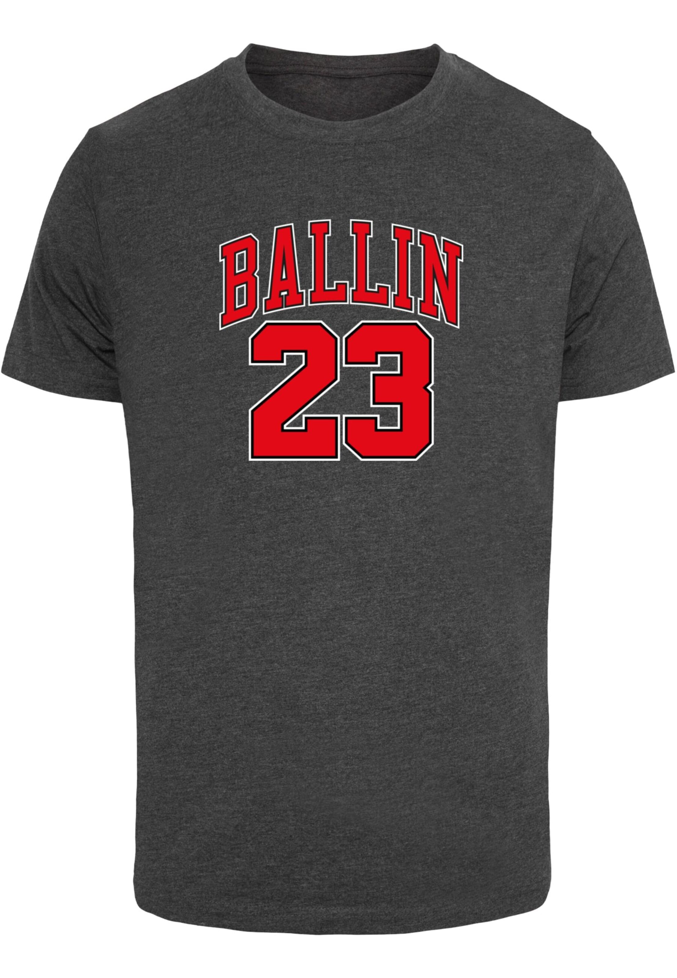 Regular fit Maglietta 'Ballin 23' di Mister Tee in grigio: frontale
