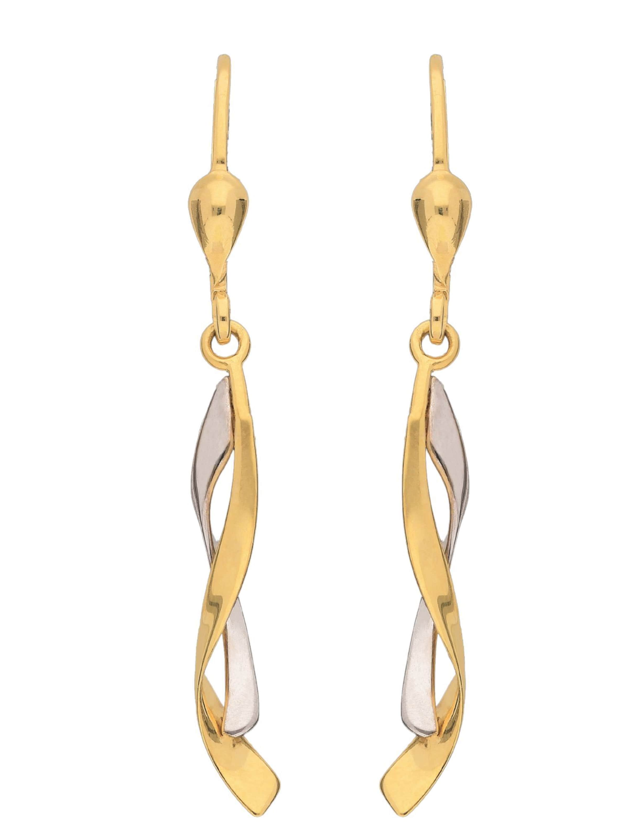 Adelia´s Ohrhänger in Gold: Vorderseite