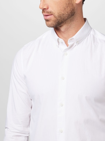 Only & Sons Slim fit Button Up Shirt in White