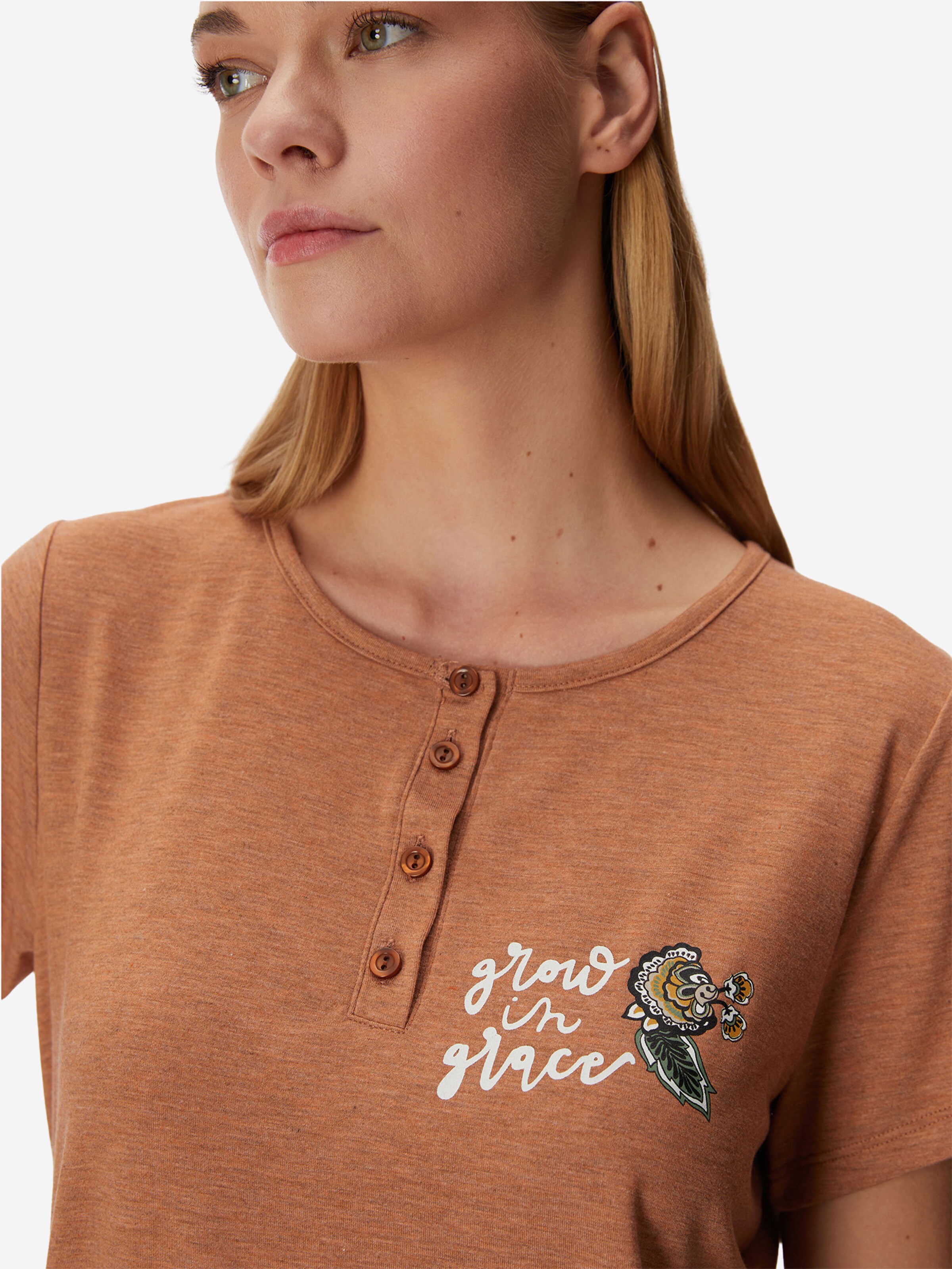 Pyjama 'Irises' Goldenbay en marron