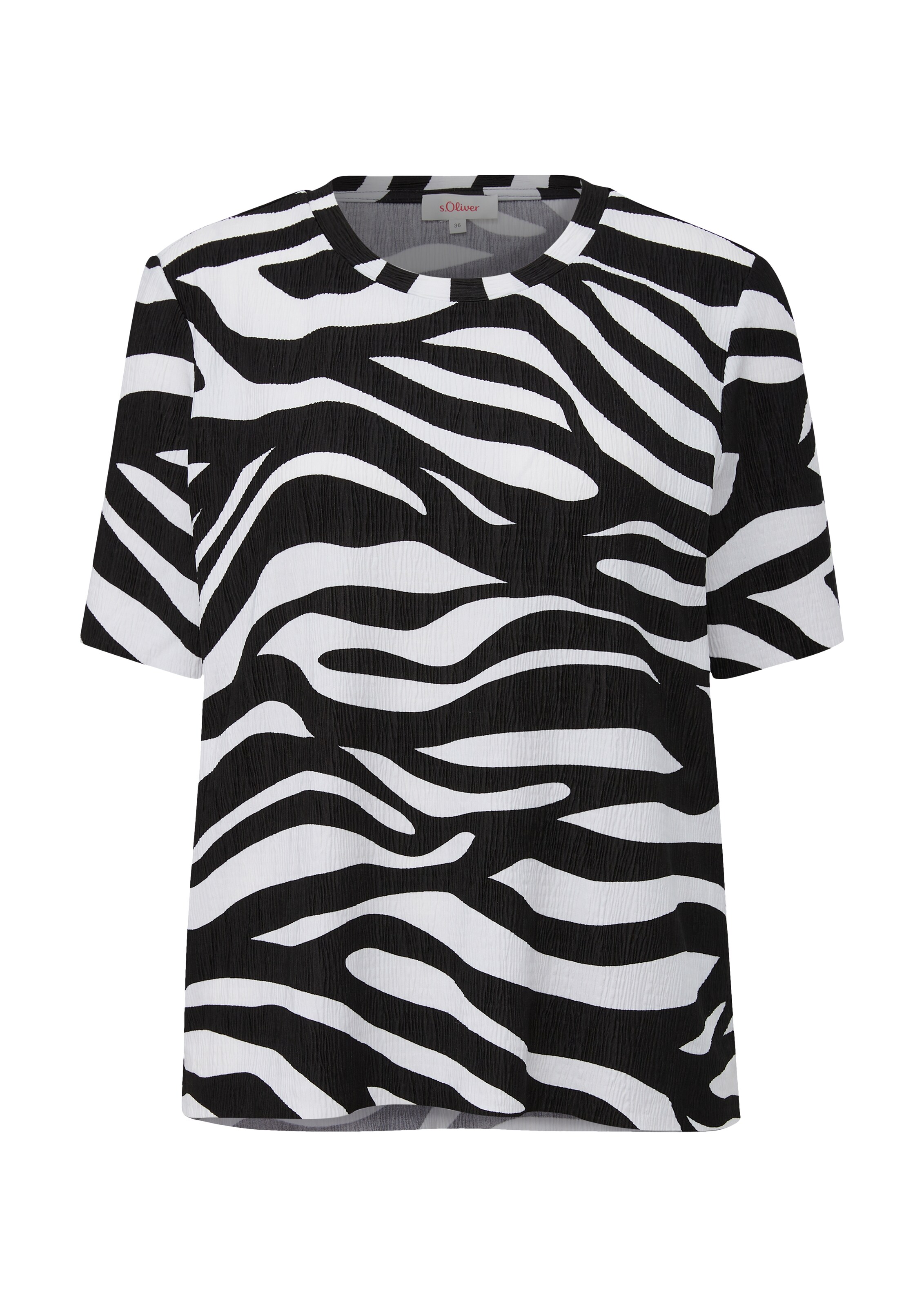 s.Oliver Shirt in Zwart: voorkant