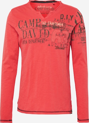 CAMP DAVID Shirt 'The Craftsmen' in Red: front