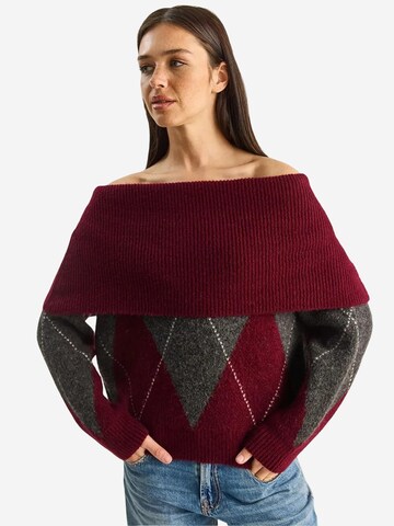 Pull-over Bianco Lucci en rouge : devant