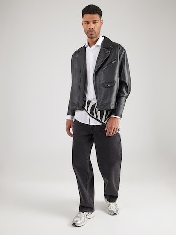 Bruun & Stengade Slim Fit Businesspaita 'Albin' värissä valkoinen