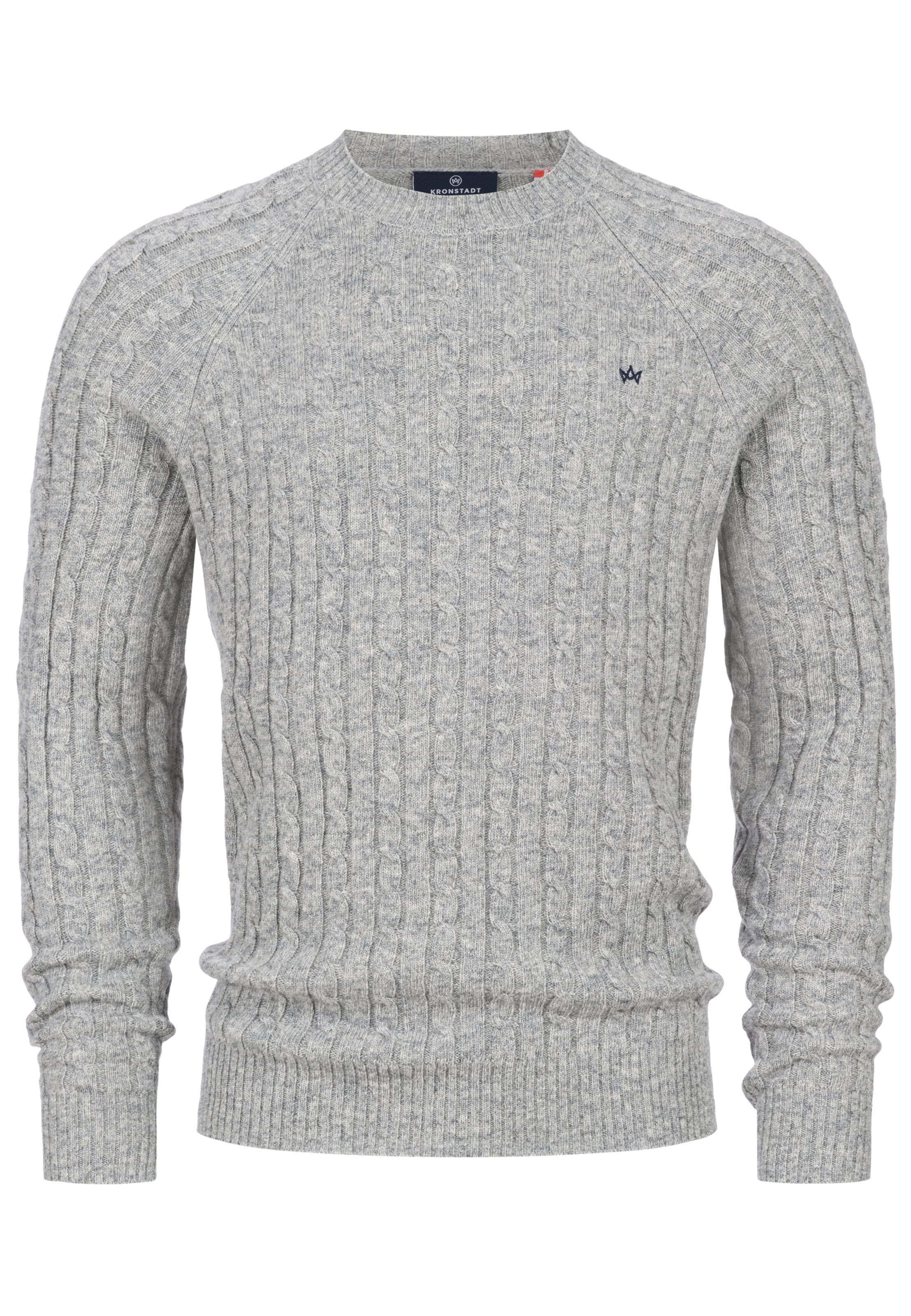 Kronstadt Trui 'Flynn' in Grijs: voorkant