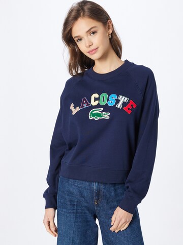 LACOSTE Sweatshirt i blå: framsida