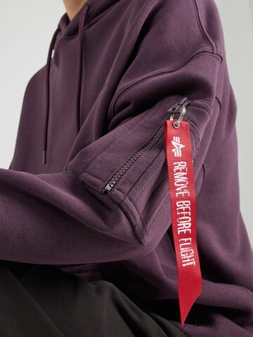 ALPHA INDUSTRIES Sweatshirt 'Essentials' in Lila