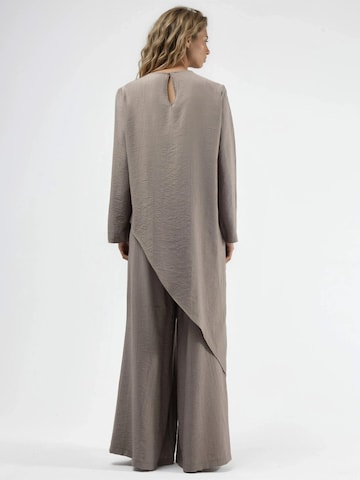 Busem Bluse in Braun