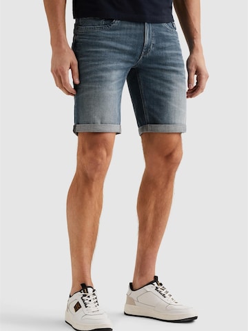 PME Legend - Loosefit Vaquero 'Commander relaxed fit shorts' en azul: frente