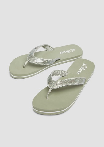 Flip-flops de la s.Oliver pe verde