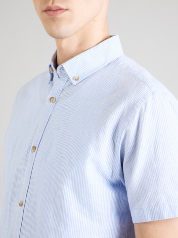 JACK & JONES Слим Рубашка 'JWHSUMMER' в Синий