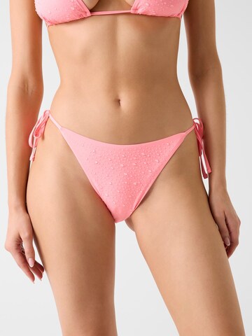 GUESS Bikini Bottoms in Pink: front