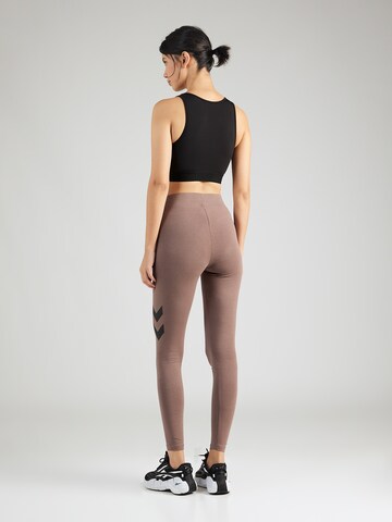 Hummel Skinny Sportbyxa 'LEGACY' i brun