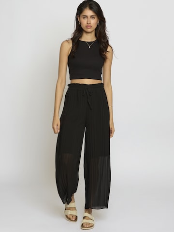 Lilavie Wide leg Broek 'Kimm' in Zwart