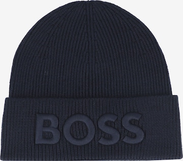 BOSS Beanie 'Afox' in Blue: front