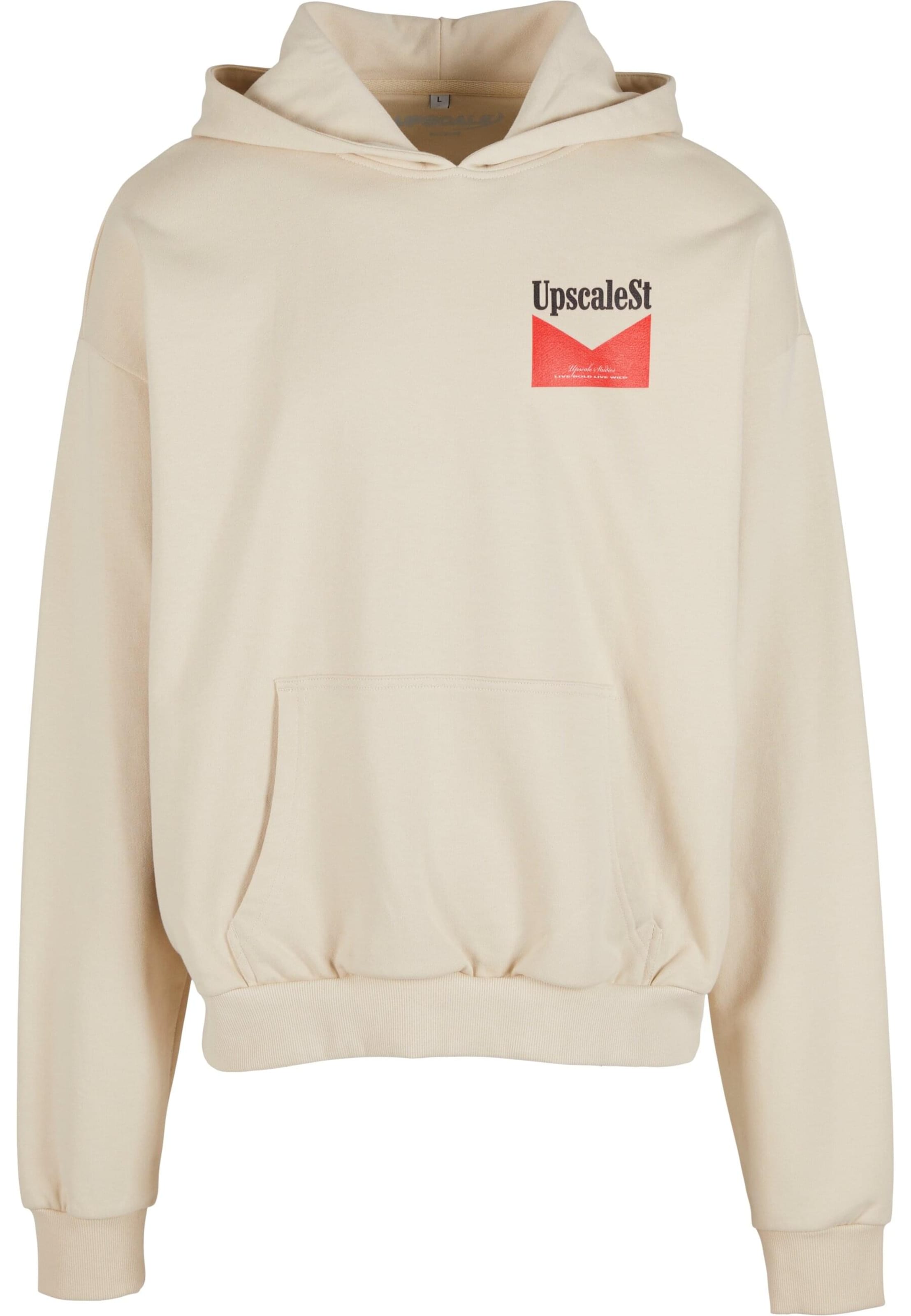 Mister Tee Sweatshirt 'Live Bold' in Beige: front