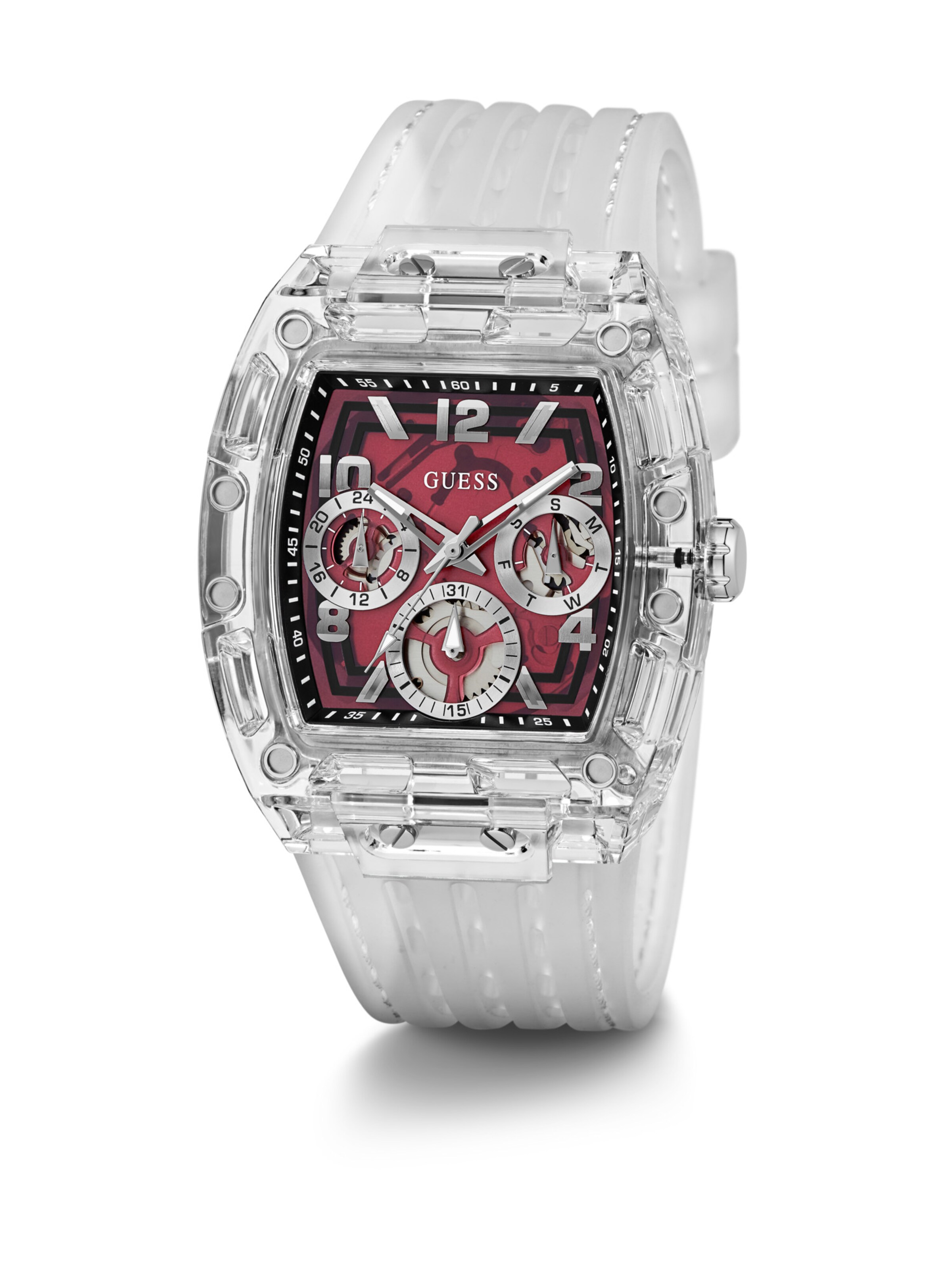 GUESS Analog Watch 'GT Phoenix' in Transparent