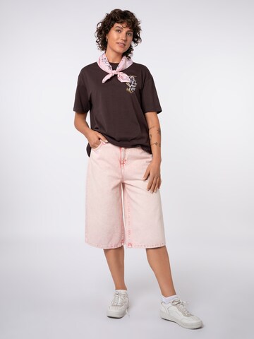 Sublevel Wide leg Jeans in Pink: front