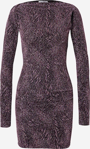 PATRIZIA PEPE Рокля за коктейл в лилав: отпред