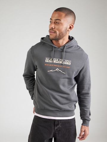 Felpa 'BANEM' di NAPAPIJRI in grigio: frontale