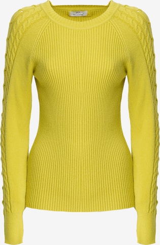 dzeltens Influencer Džemperis: no priekšpuses